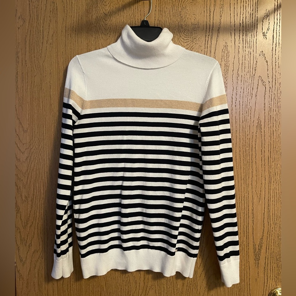 Tommy Hilfiger Striped Turtleneck Sweater